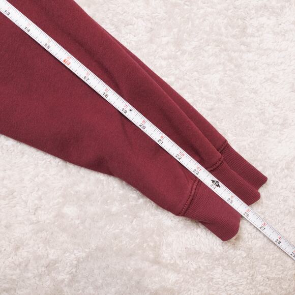 Vans Classic Burgundy Black Pullover Hoodie Sweatshirt Mens Size XL - Picture 6 of 11